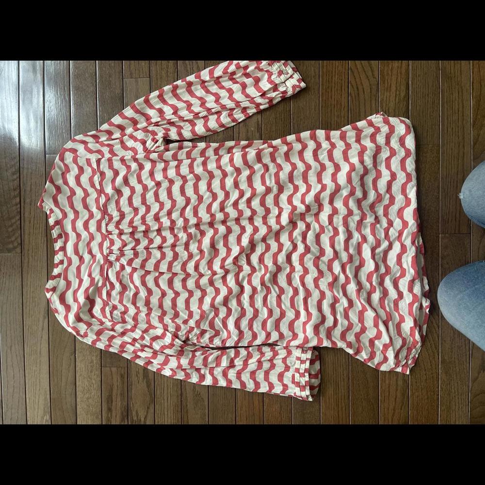 Anthropologie striped drawstring tunic medium - Picture 3 of 4
